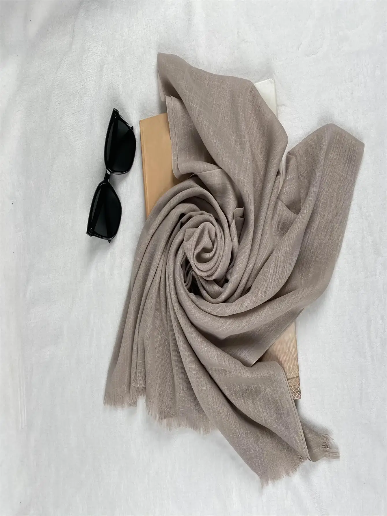 New Muslim Modal Hijab Rayon Shawls For Women Plain Scarf Big Size Headscarf Wraps Islamic Turban Headband