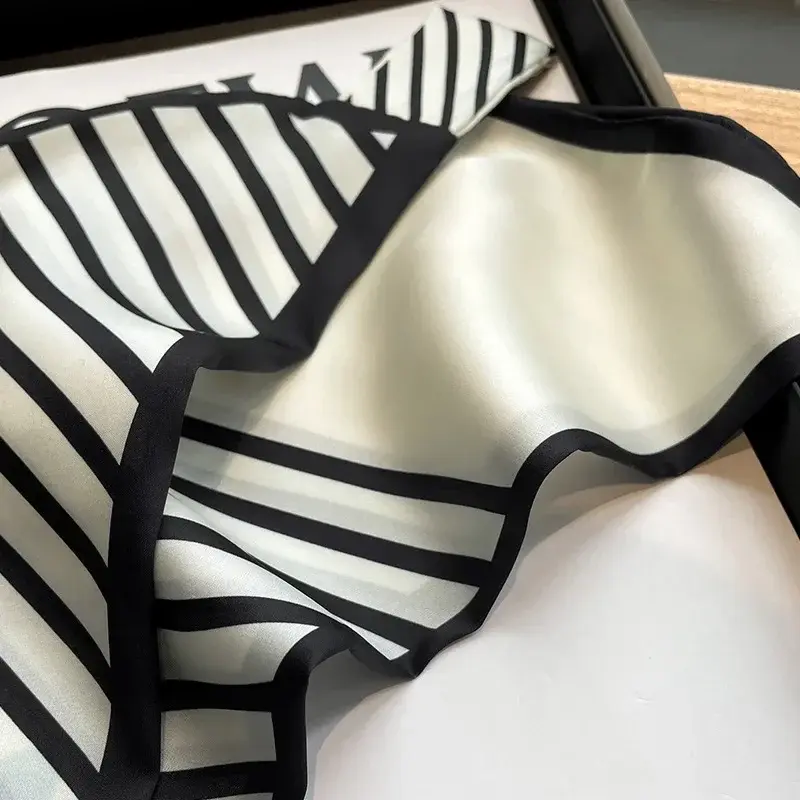 Spring/Summer 13*76cm Long Headband Fashion Ribbon Decorative Luxury Imitation Silk Scarf Women’s Occupation Neckerchief