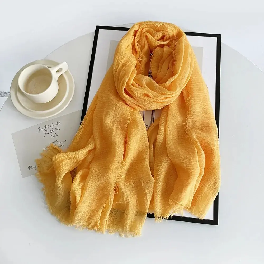 Red Solid Color Cotton Shawls and Wraps Muslim Premium Jersey Hijab Scarf for Women - Islamic Head Scarf Wrap Hijabs