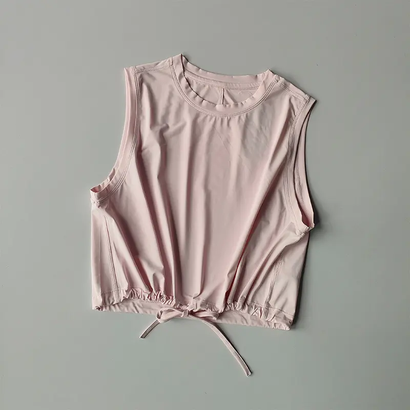 Yoga Suit, Women's Summer Thin Breathable Loose Sports Vest T-shirt Running Training High-end Feeling Temperament Fitness Suit