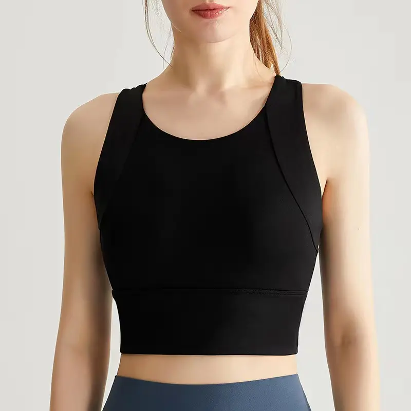 Professional Integrated Sports Vest Shock-proof Gathering Sports Underwear for Women Running Quick Dry Yoga Fitness Bra Cloth