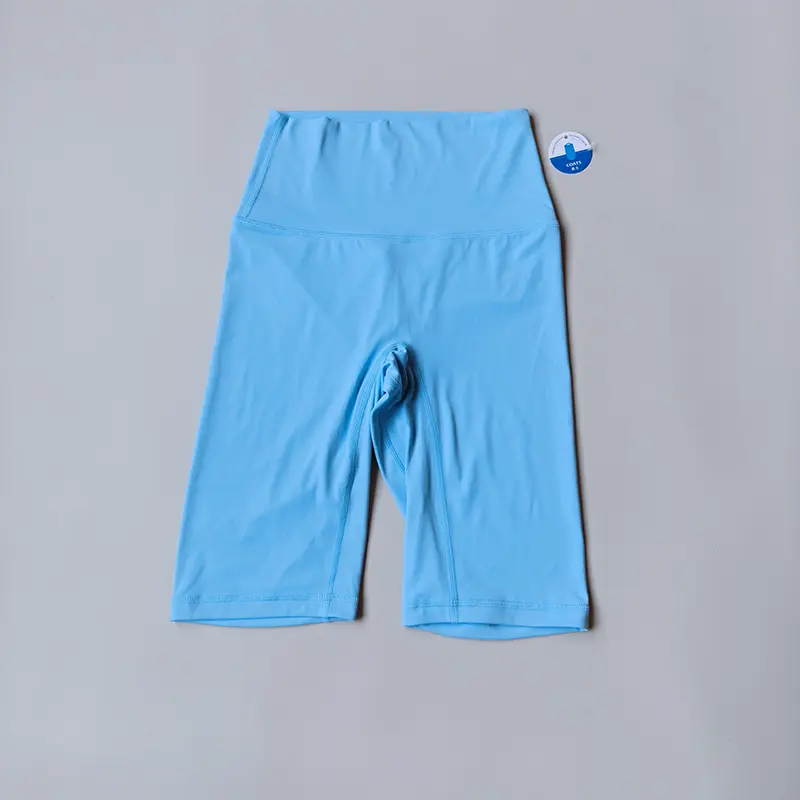 Summer Sports Short Yoga Legging Shorts Squat Proof High Waist Nude Fitness Tight Shorts Quick Drying Cycling Workout Gym Shorts