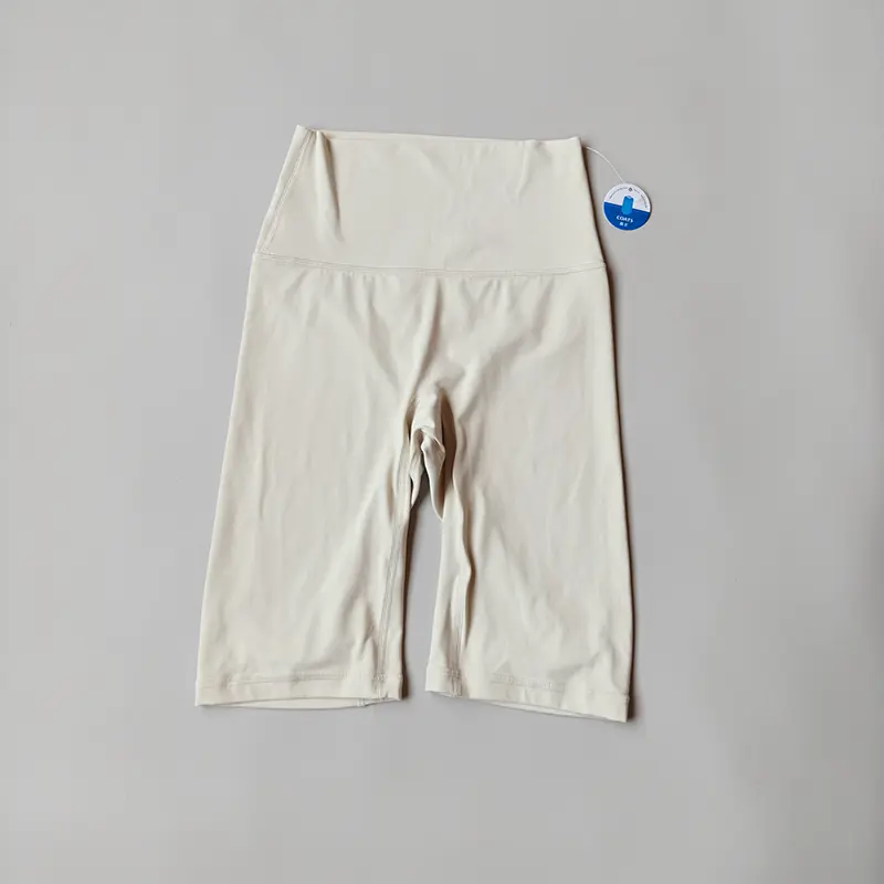 Summer Sports Short Yoga Legging Shorts Squat Proof High Waist Nude Fitness Tight Shorts Quick Drying Cycling Workout Gym Shorts