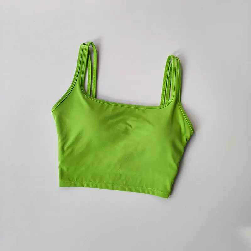 Shoulder Strap U-shaped Beautiful Back Women's Yoga Bra Shock-absorbing Gathering Sports Bra Running and Fitness Outerwear Vest