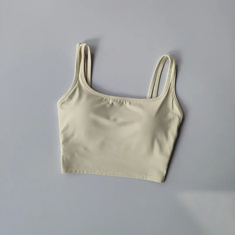 Shoulder Strap U-shaped Beautiful Back Women's Yoga Bra Shock-absorbing Gathering Sports Bra Running and Fitness Outerwear Vest