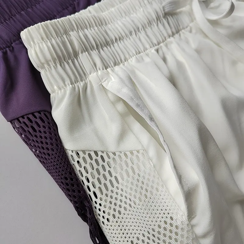 New Sports Shorts for Women Wearing Fake Two-piece Breathable Fitness Pants Anti-exposure Track and Field Jogging Sports Pants