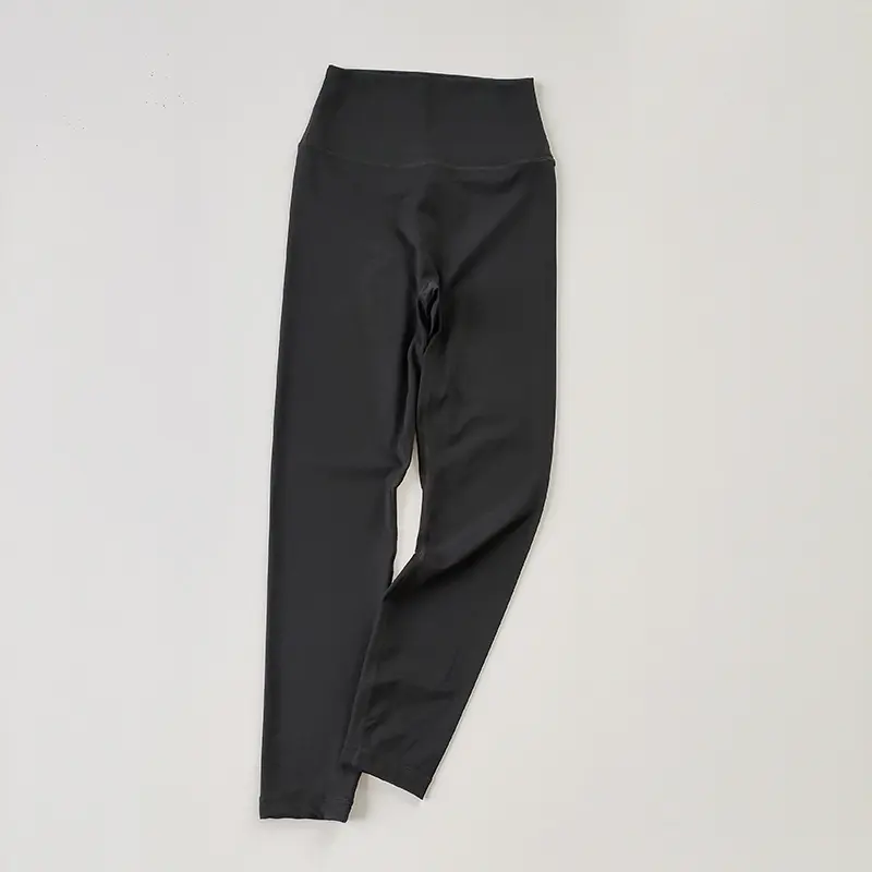 Yoga Pants Without Embarrassment and Nudity Women's High Waisted and Belly Closed Runningtight Fitting Traceless Fitness Legging