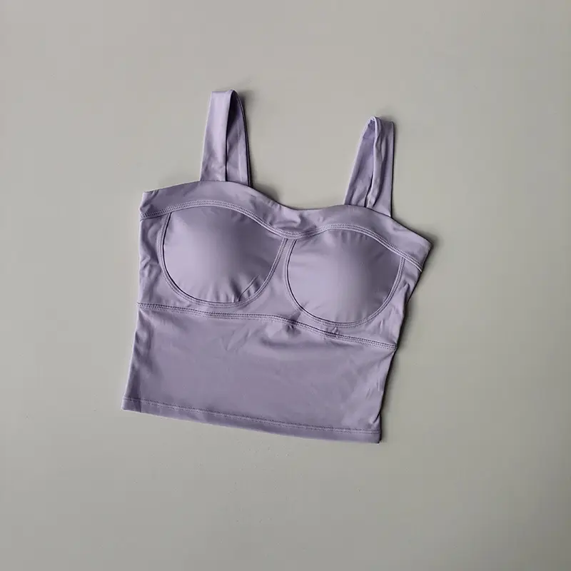 Shoulder Straps Beautiful Back Sports Bra Women's Running Fitness Quick Drying, Gathering Sexy Bra Yoga Crop Top Seamless Suit