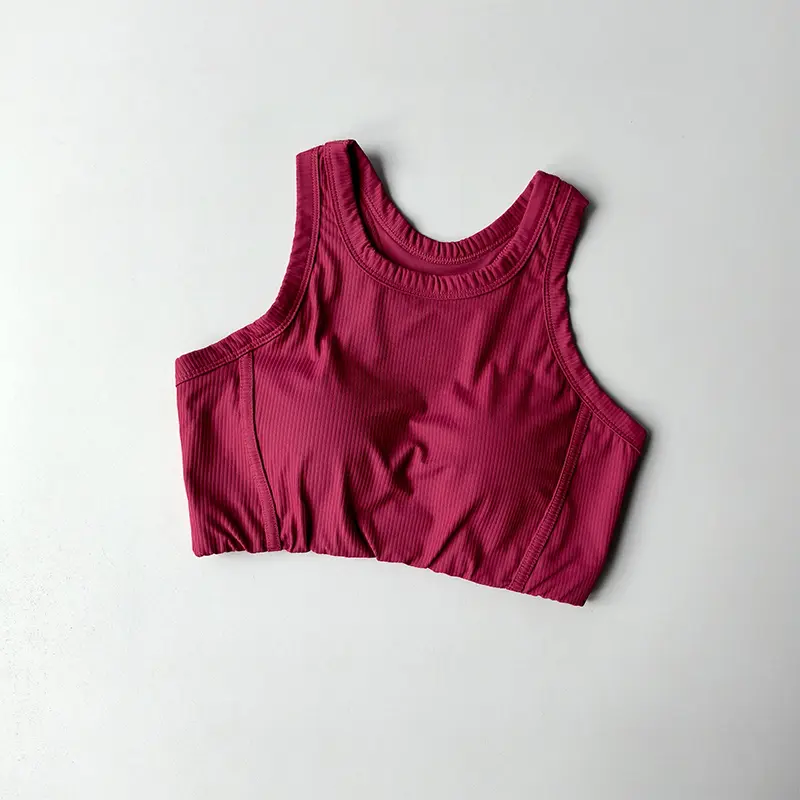 High-intensity Sports Underwear Women Gathering Shock-proof Running Fitness Bra Training Quick-drying Integrated Vest Yoga Suit
