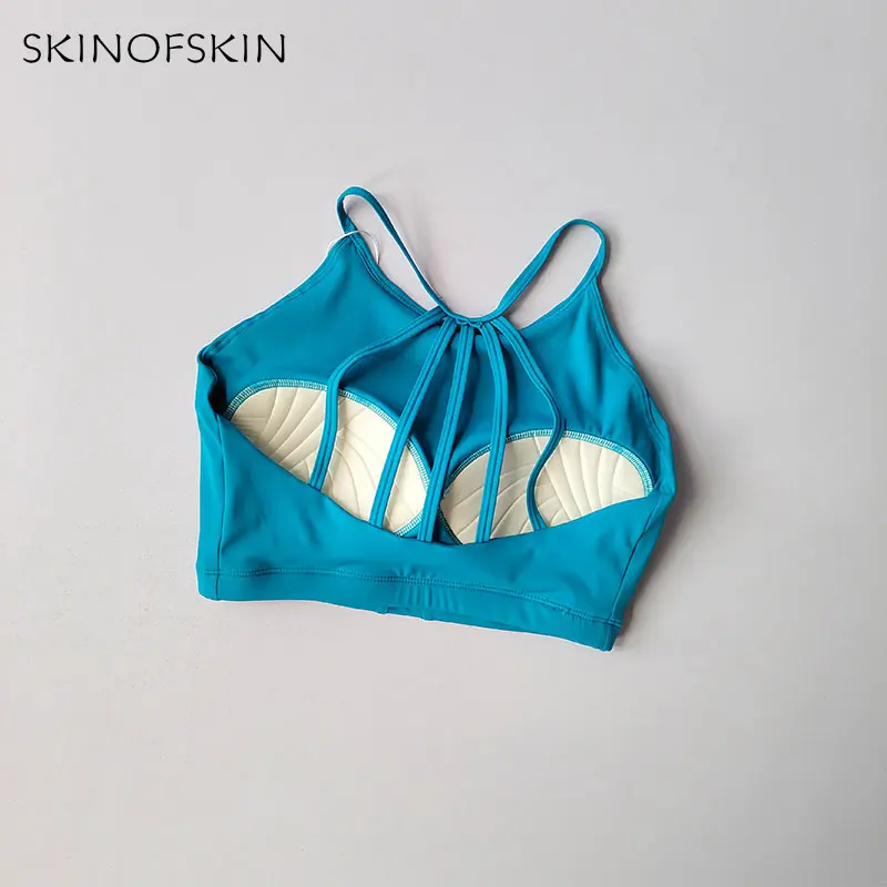 Integrated Sports Bra Women's Beautiful Back High-intensity Running Gathering Anti Sagging Yoga Bra Quick Drying Fitness Vest