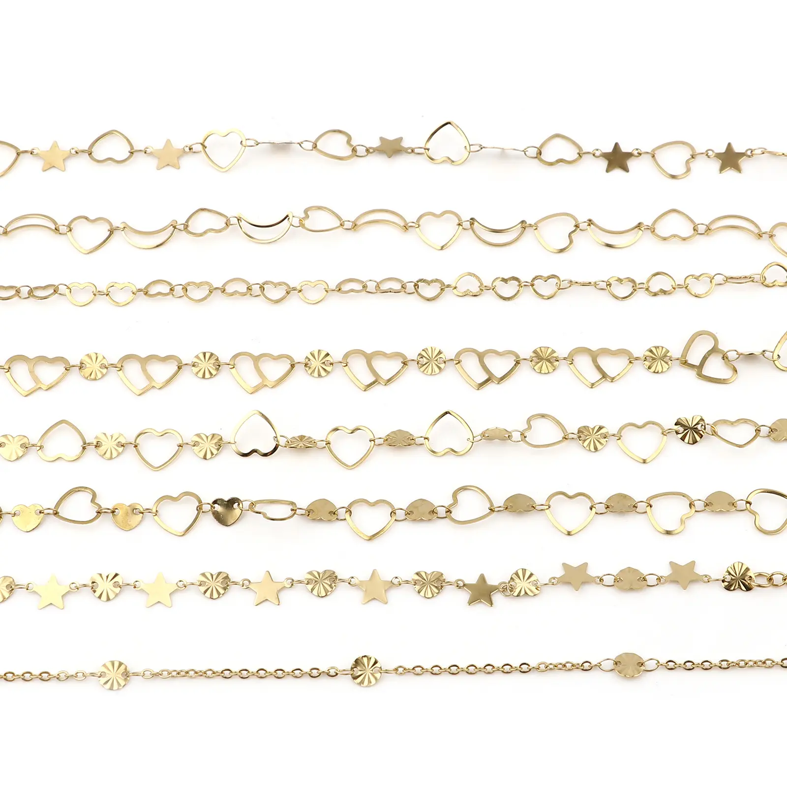 12 Styles 304 Stainless Steel Anklet  Gold Color Chain Anklet Bracelet For Womenon the leg Beach Barefoot Foot-Chain Jewelry
