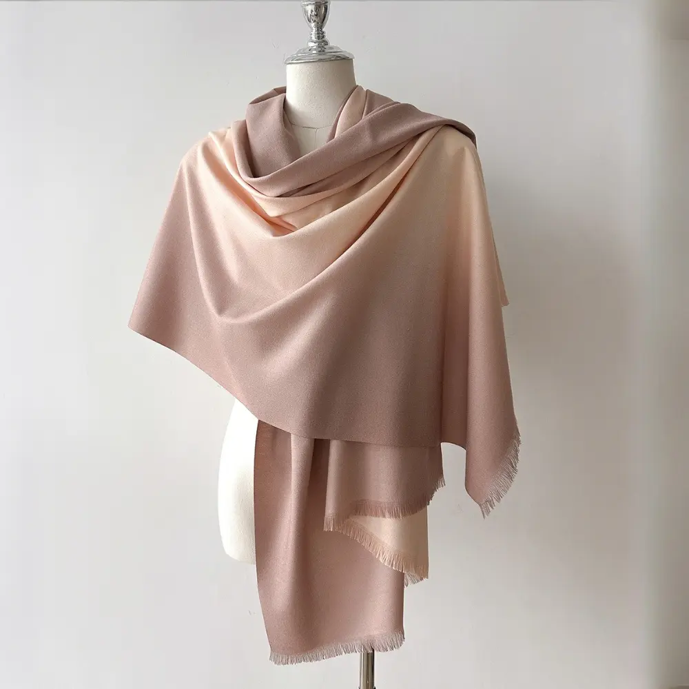 2025 Winter Solid Color Warm Scarf Spring Autumn Imitation Cashmere Length Scarf Pashmina Shawl Wrap Headscarf Women Blanket