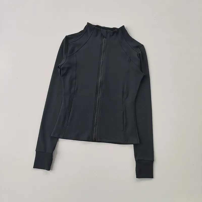 Sports Coat for Women Slim Fitting Professional Fast Drying Clothes Slim Running Long Sleeved Pratiyog Shirt Crop Tops