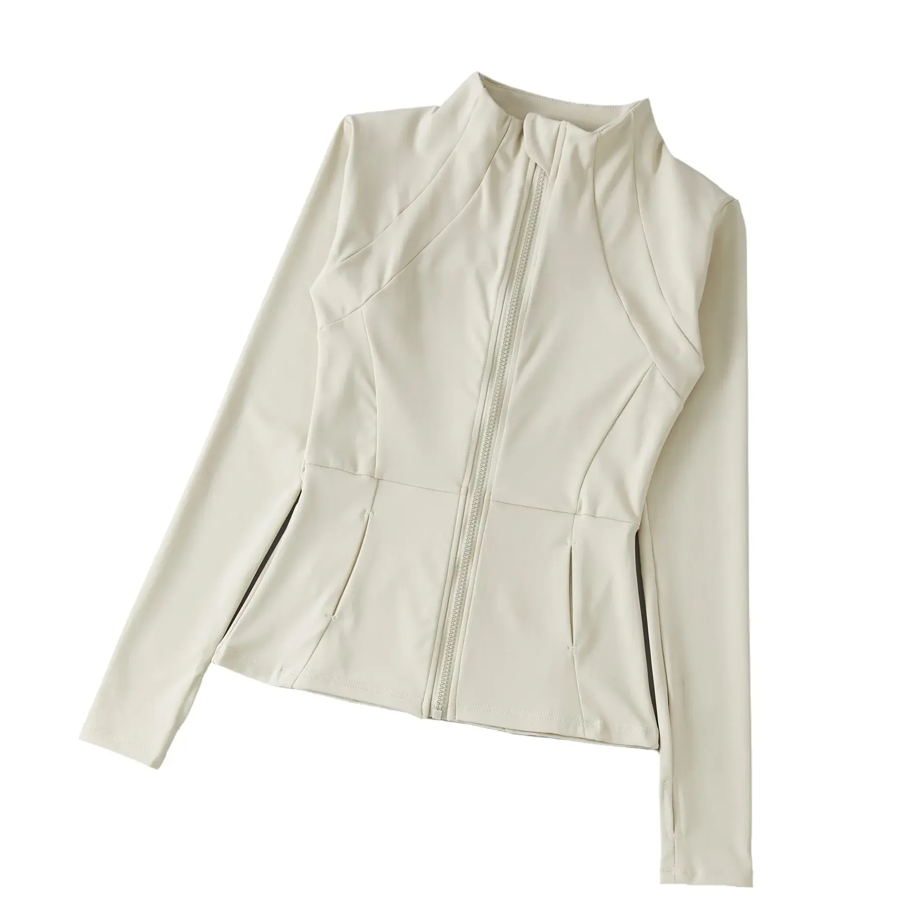 Sports Coat for Women Slim Fitting Professional Fast Drying Clothes Slim Running Long Sleeved Pratiyog Shirt Crop Tops