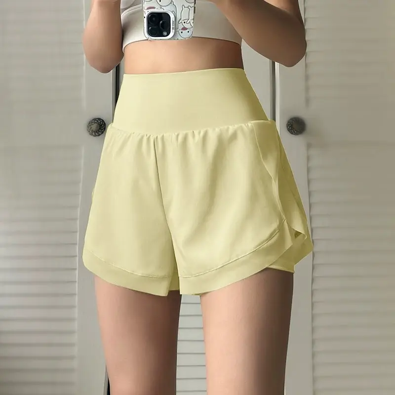 Anti-exposed Sports Shorts Women Summer Running Fitness Yoga Shorts Quick-drying Loose Outside Wearing Tennis Casual Hot Pants