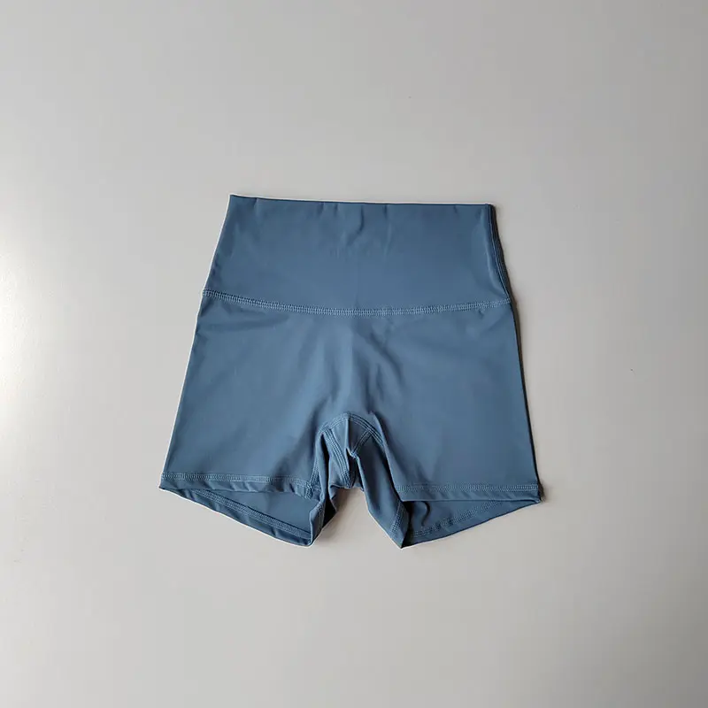 Nude Skin-friendly Yoga Shorts High Waist Hip Lifting Tight Sports Pants Quick-drying Training Running Fitness Hot Pants Summer
