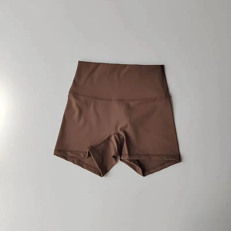 Nude Skin-friendly Yoga Shorts High Waist Hip Lifting Tight Sports Pants Quick-drying Training Running Fitness Hot Pants Summer