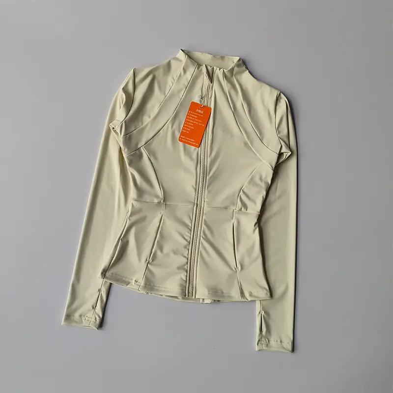 Sports Coat, Women's Autumn and Winter Slim Fit, Professional Quick Drying Clothes Slimming Sports Long Sleeved Prati Yoga Top