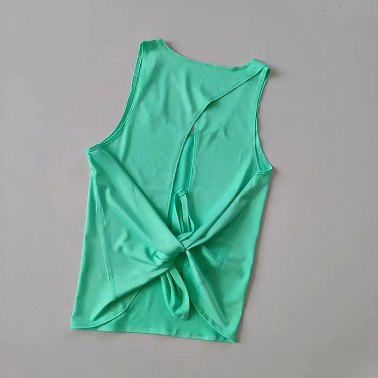Summer Casual Outdoor Quick-drying Breathable Ultra-thin Tied Sleeveless I-line Back Sports Simple Hooded Shirt Can Be Exposed