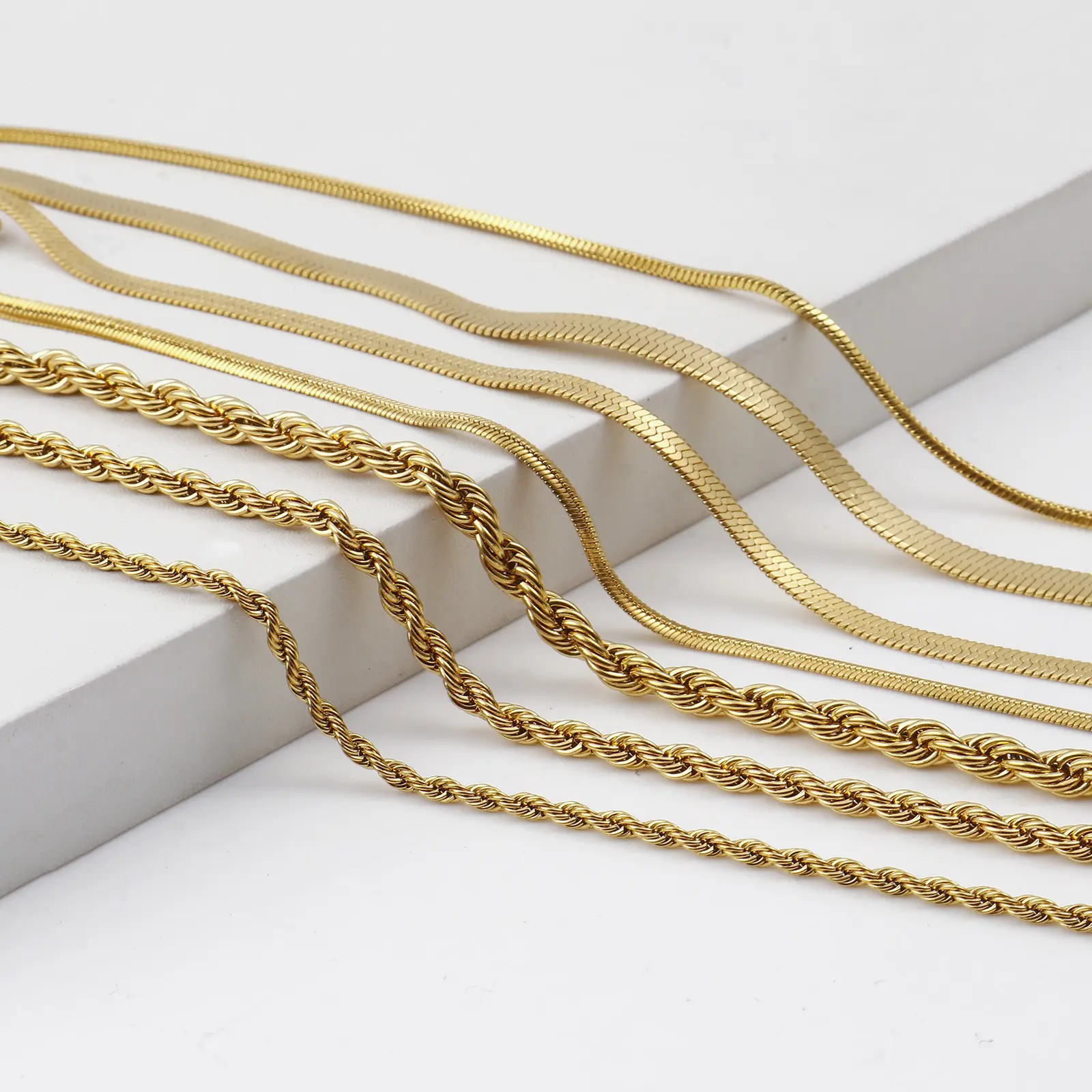 Fashion Stainless Steel Link Chain Anklet Gold Color Bracelet For Women Barefoot Beach Leg Chain Summer Jewelry Gift 23.5cm long