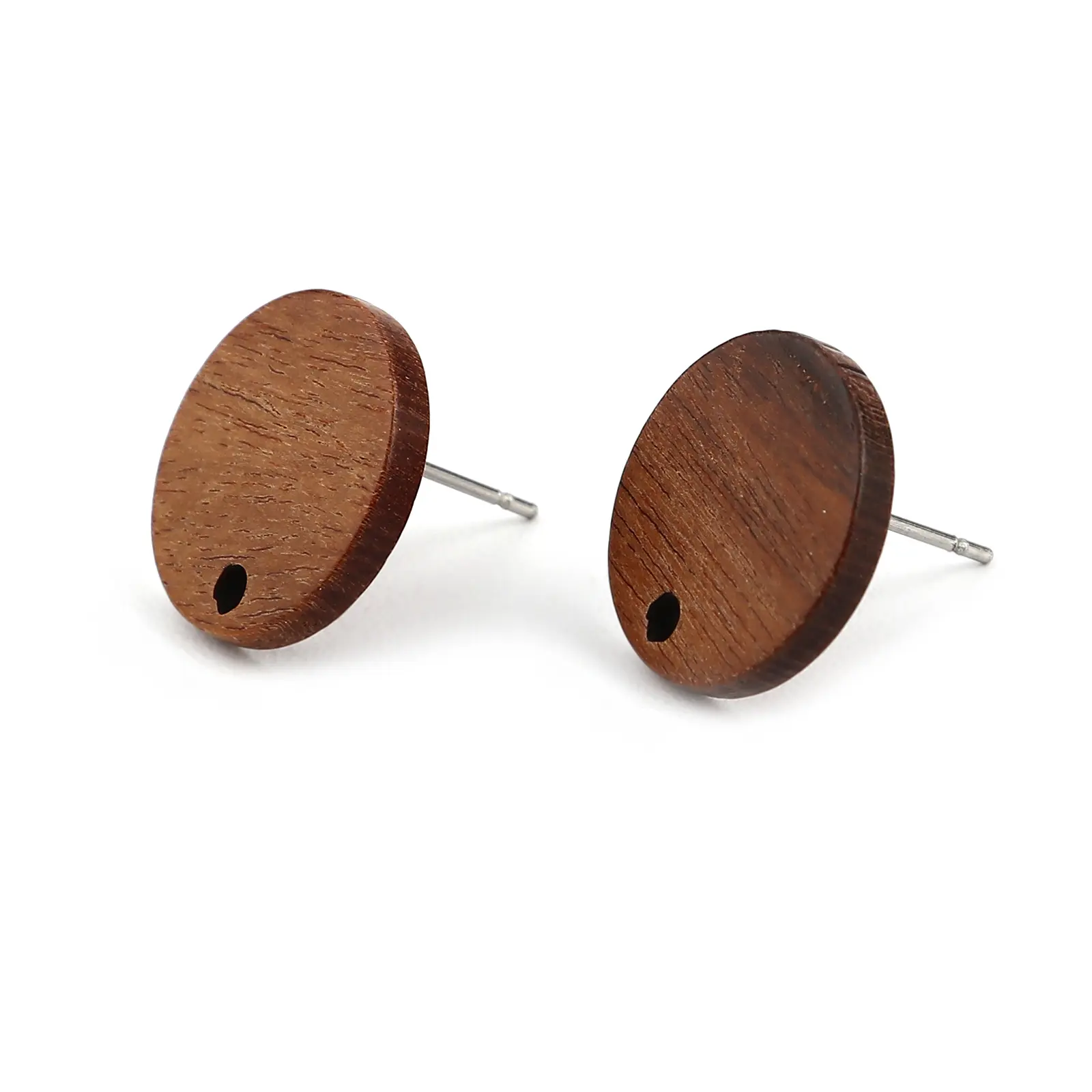 10 PCs Handmade Wooden Stud Earrings Geometric Earrings Jewelry Accessories For Women Party Gifts