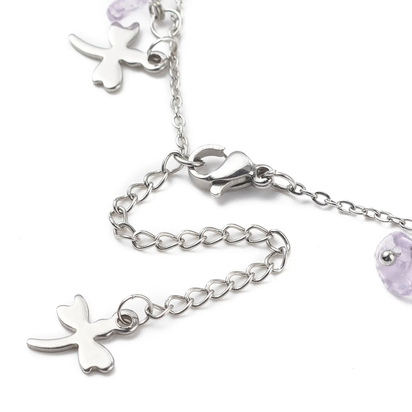 201 Stainless Steel Link Cable Chain Anklet Silver Color For Women Summer Beach Barefoot Jewelry 22.5cm(8 7/8") long, 1 Piece