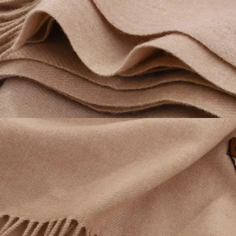 2025 Winter Scarf Women Thick Blanket Keep Warm Cashmere Pashmina Shawls and Wraps Bufanda Echarpe Poncho Stoles