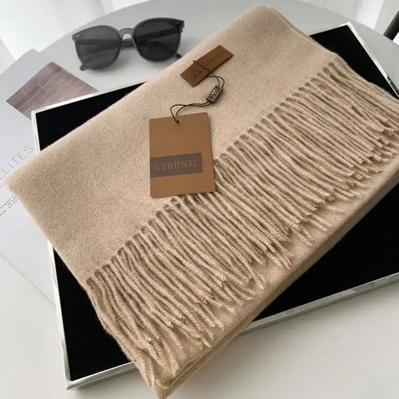 2025 Winter Scarf Women Thick Blanket Keep Warm Cashmere Pashmina Shawls and Wraps Bufanda Echarpe Poncho Stoles