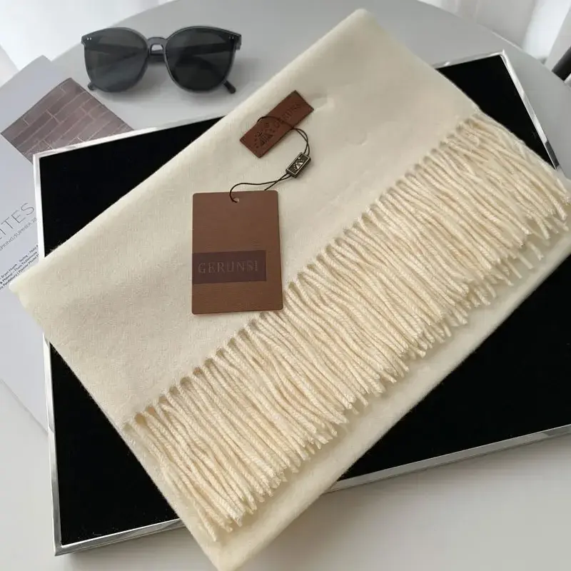 2025 Winter Scarf Women Thick Blanket Keep Warm Cashmere Pashmina Shawls and Wraps Bufanda Echarpe Poncho Stoles