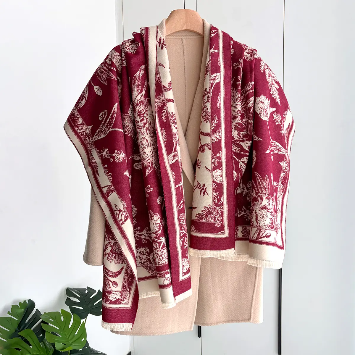 2025 Luxury Winter Cashmere Scarf Women New Design Warm Pashmina Blanket Poncho Scarves Female Print Shawl Thick Foulard Bufanda