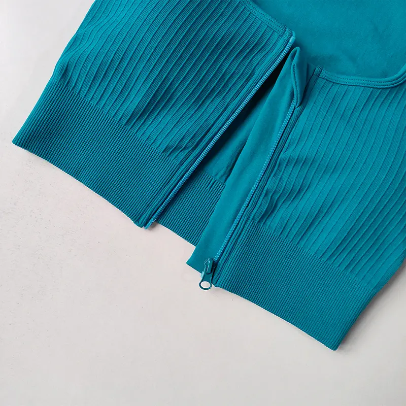 Front Zipper Sports Underwear High-intensity Shock-proof Gathering Quick-drying Breathable Yoga Fitness Running Vest Sports Bras