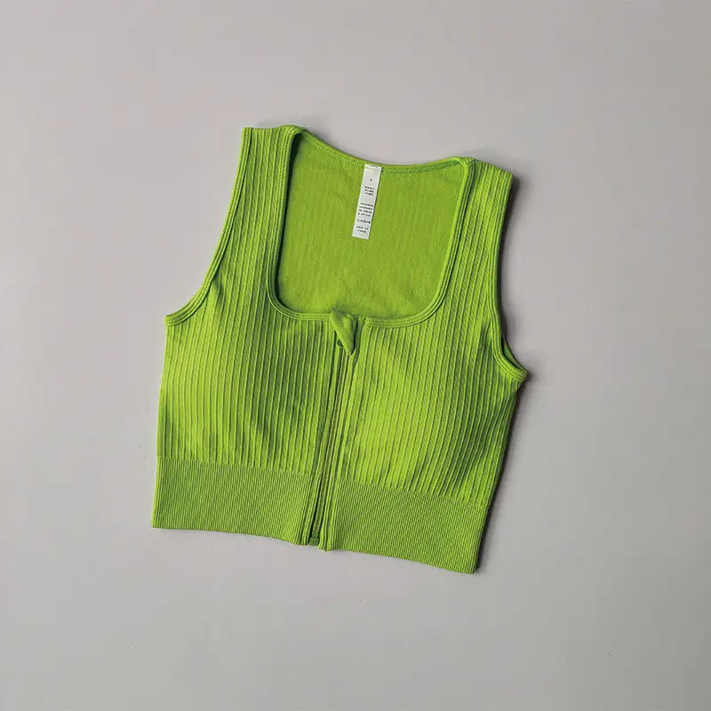 Front Zipper Sports Underwear High-intensity Shock-proof Gathering Quick-drying Breathable Yoga Fitness Running Vest Sports Bras