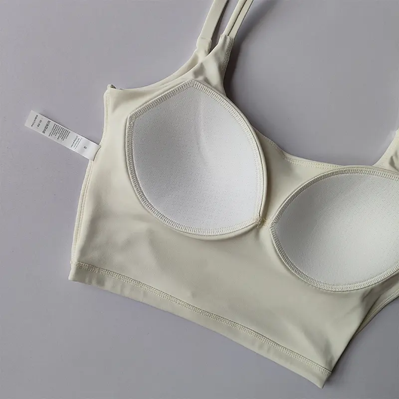 New One-piece Cup Beautiful Back Sexy Comfortable and Fashionable Sports Fitness Slimming Outside and Versatile Inner Strap Vest