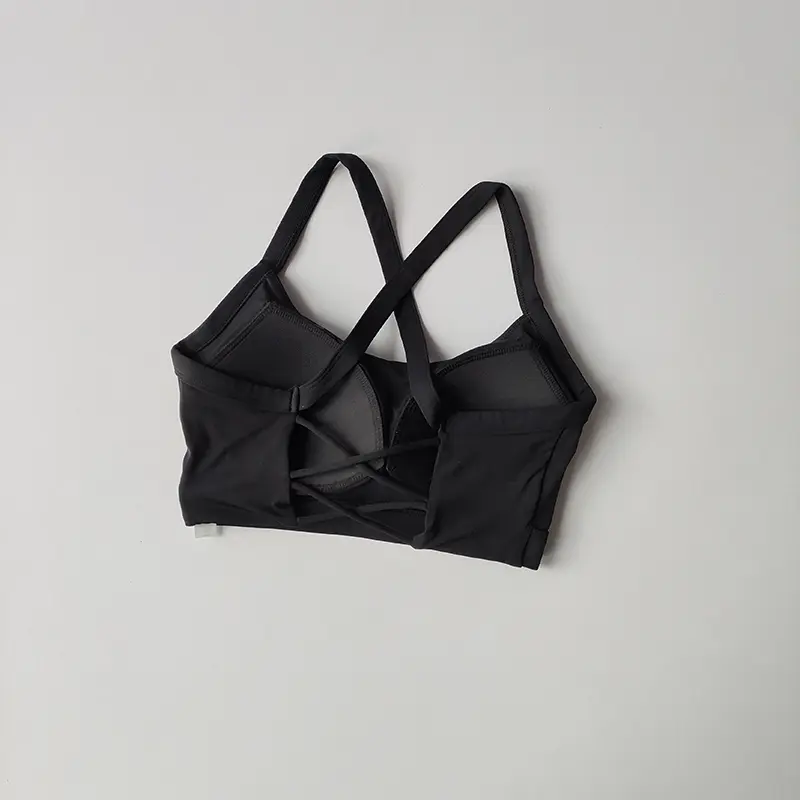 Sports Lingerie Women's Shock-proof and Beautiful Back Straps Pilates Training Suspender Vest Integrated Yoga Bra Summer