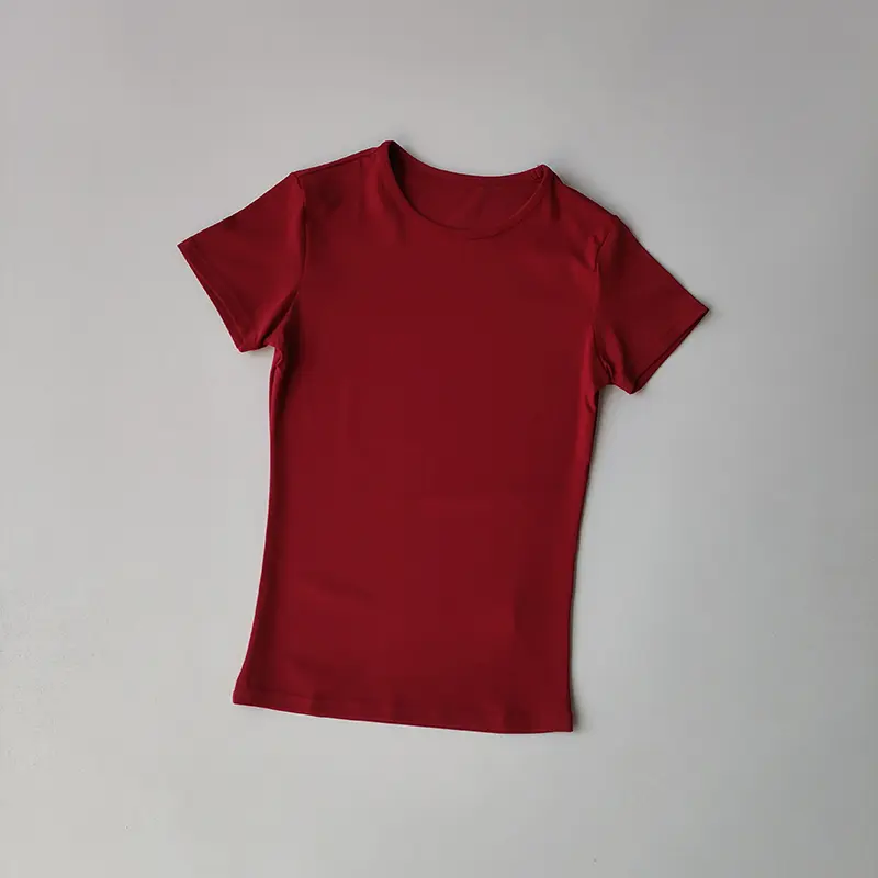 Short Sleeve T Shirt Women Summer Sports Clothes Running Workout Round Neck Breathable GYM Wear Yoga Fitness Active Top Suit