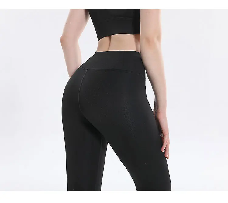 2024 Thick Velvet Yoga Pants Autumn/Winter High Waist Women Tight Pants Peach Naked Large Professional Running Fitness Leggings