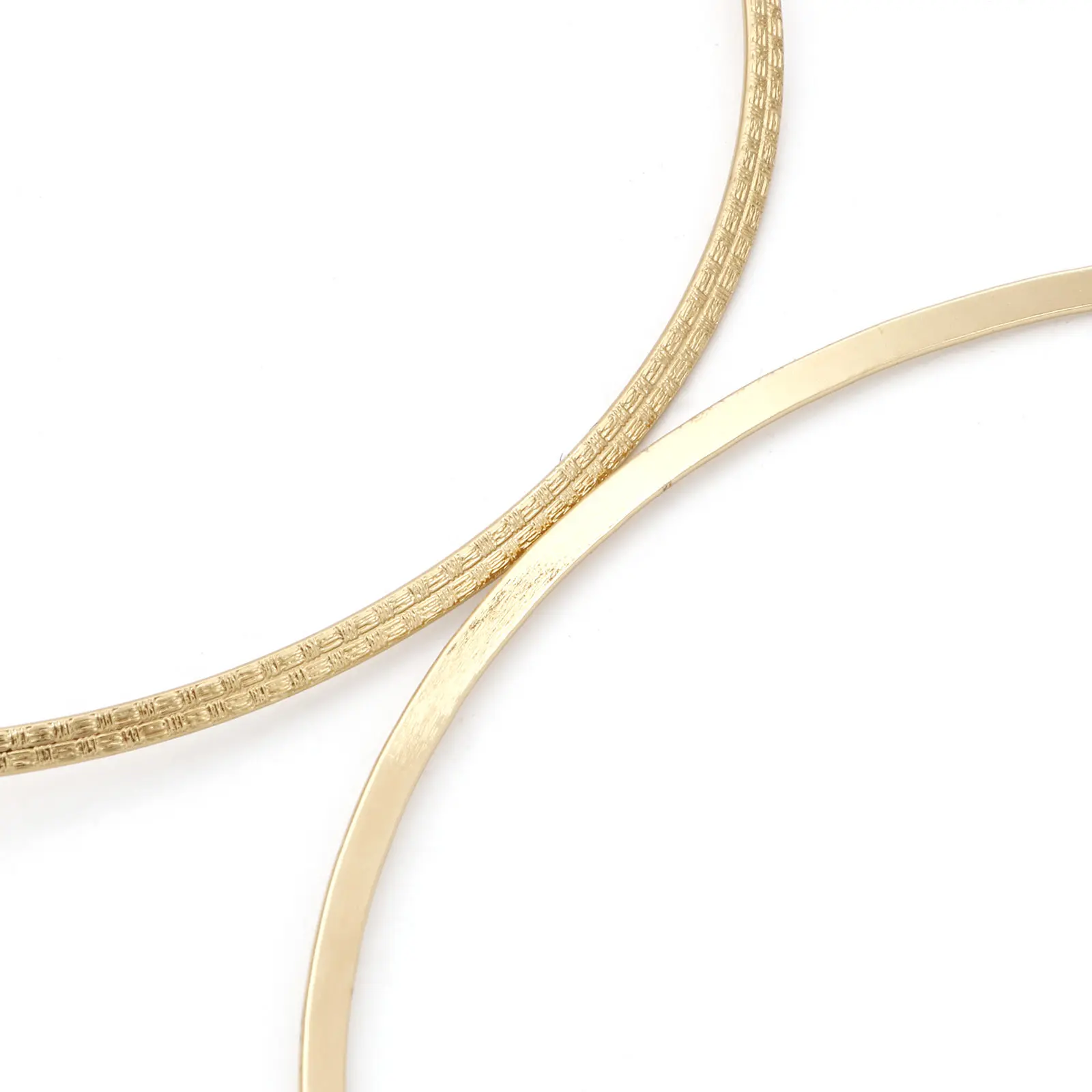 304 Stainless Steel Collar Neck Ring Handmade Link Chain Necklace For Men Women Punk Jewelry Gifts 42cm(16 4/8") Long, 1 Piece