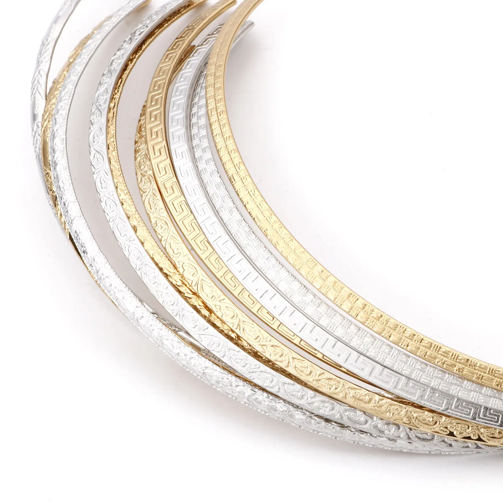 304 Stainless Steel Collar Neck Ring Handmade Link Chain Necklace For Men Women Punk Jewelry Gifts 42cm(16 4/8") Long, 1 Piece