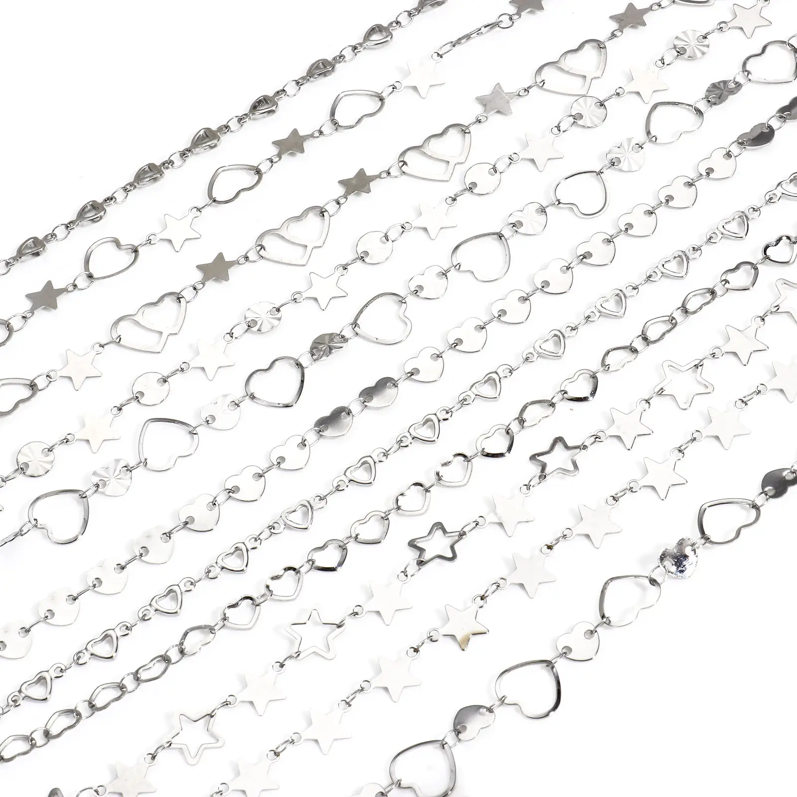 1 Piece 304 Stainless Steel Handmade Link Chain Anklet For Women Silver Color Leg Chain Foot Ankle Bracelets Jewelry Gift
