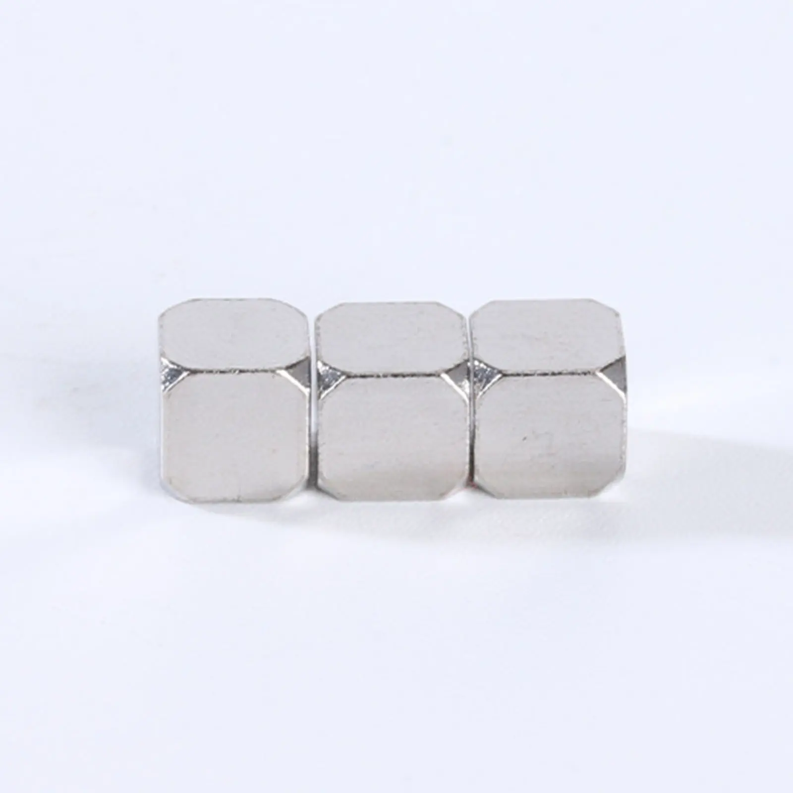 20 Piece 304 Stainless Steel Silver Color Cube Beads Geometric Big Hole Spacer Beads For Jewelry Making Diy Bracelet Supplies