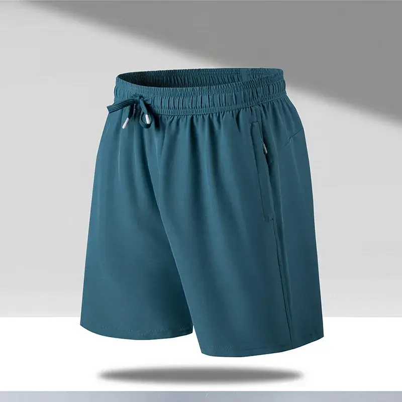 Boxers Running Short for Men Basketball Gym Workout Training Shorts Quick Drying Loose Fitting Capris Ice Silk Beach Pants