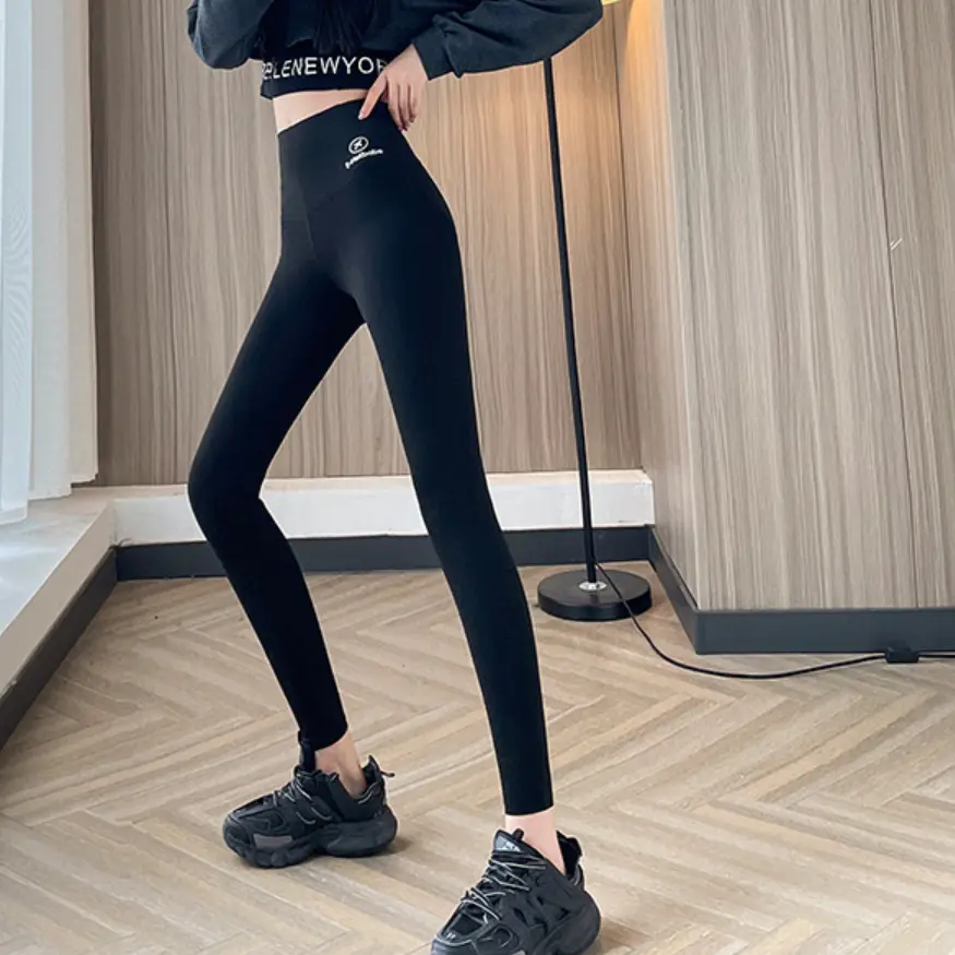 Compression Gym Leggings Autumn Women Golf Wear Autumn Winter New Pocket Shark Skin Leggings Women's Hip Lift Tight Yoga Pants