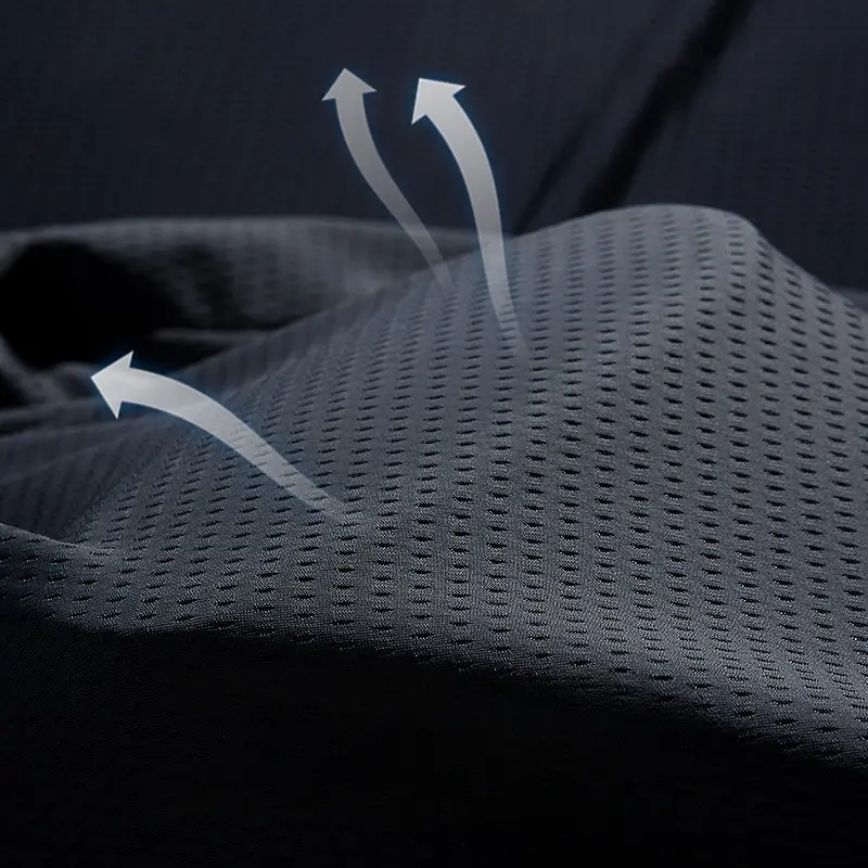 Men Short Sleeved T-shirt Ice Silk Quick Drying Summer Top High Elastic Solid Loose Size Sports T-shirt Gym Basketball Jersey