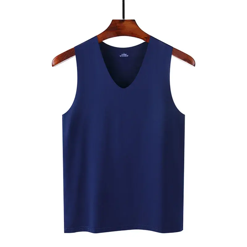Undershirts Men's Underwears Summer Vest Men Traceless Ice Silk Tank Top Slim Fit Sports Fitness Sleeveless Breathable Singlet