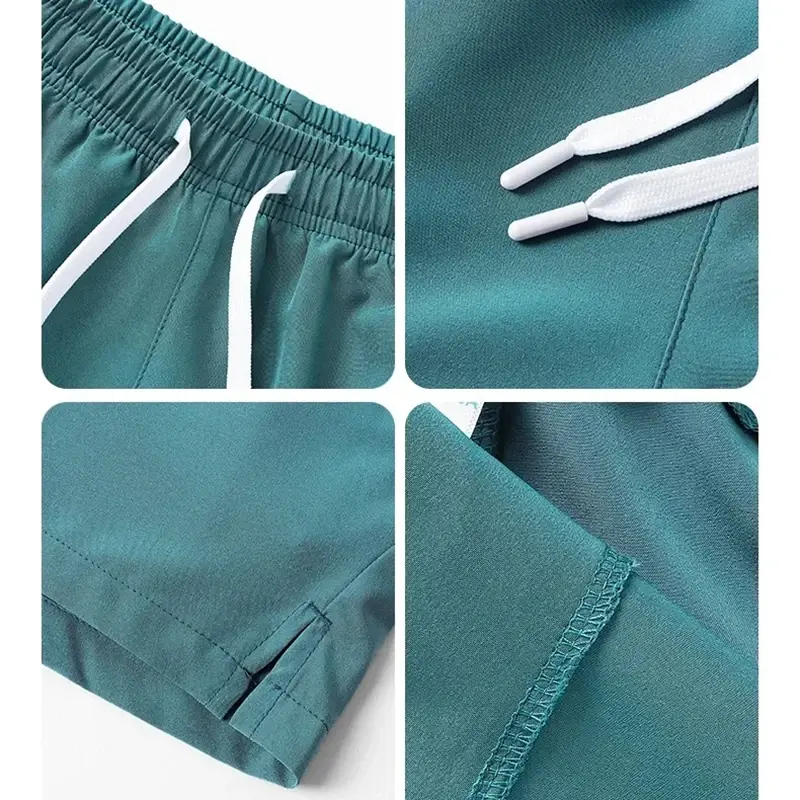 Swimwear Summer Mens Sports Sweatpants Pockets Gym Casual Shorts Basic Solid Color Lightweight Pants Jogging Beach Shorts Men