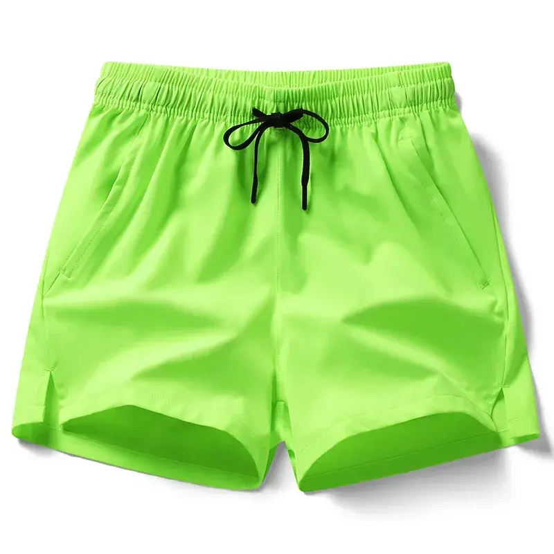 Swimwear Summer Mens Sports Sweatpants Pockets Gym Casual Shorts Basic Solid Color Lightweight Pants Jogging Beach Shorts Men