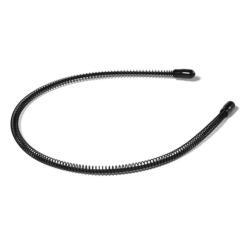 Men Women Unisex Metal Hair Hoop Fashion Geometric Wavy Headband Men Sports Washing Face Non Slip Hairband Headdress Accessories
