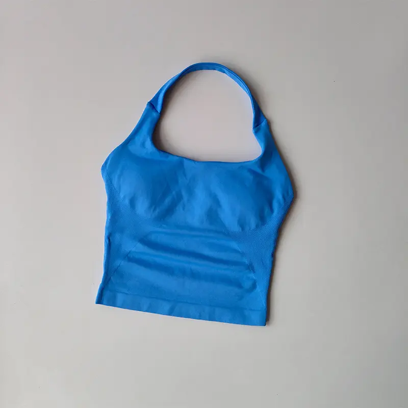 Neck Halter Yoga Vest Shockproof Running Sports High-strength Sports Underwear Fitness Pilates Suspender Beautiful Back Summer