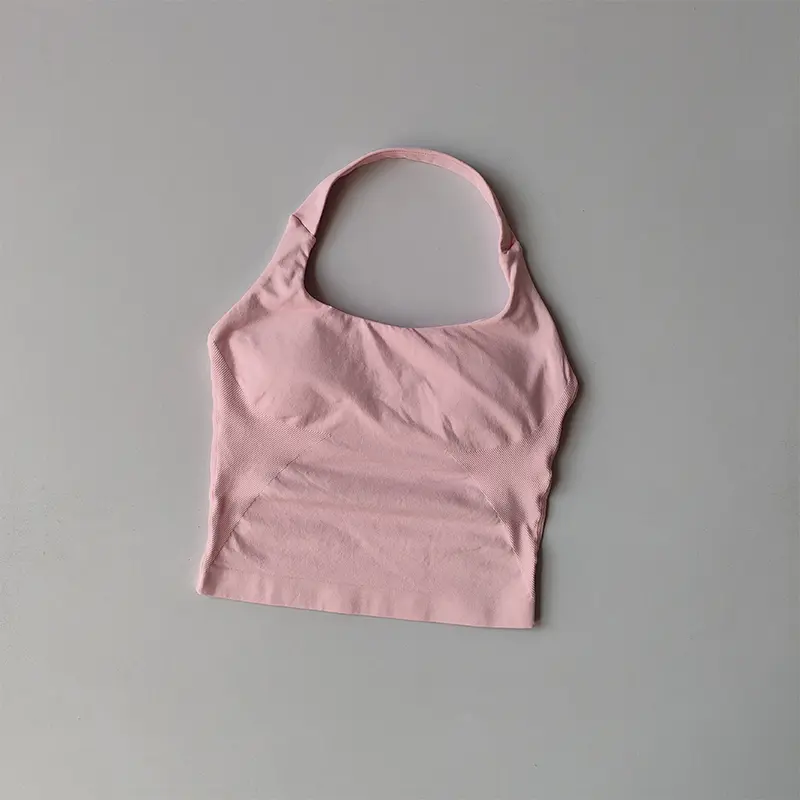 Neck Halter Yoga Vest Shockproof Running Sports High-strength Sports Underwear Fitness Pilates Suspender Beautiful Back Summer