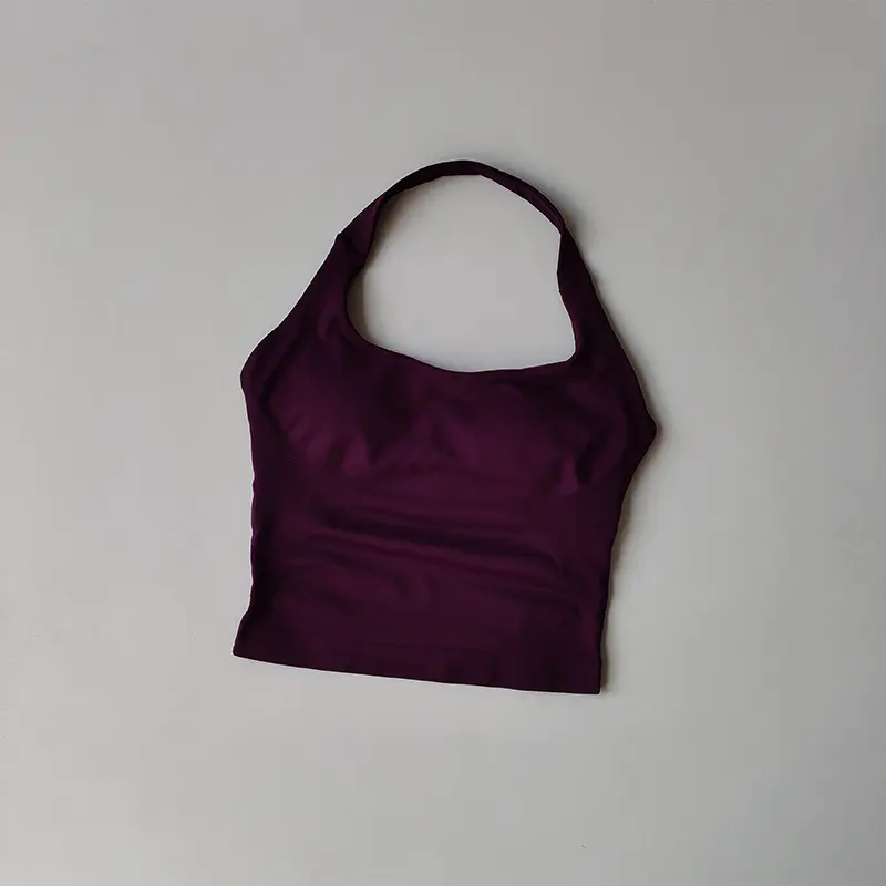 Neck Halter Yoga Vest Shockproof Running Sports High-strength Sports Underwear Fitness Pilates Suspender Beautiful Back Summer